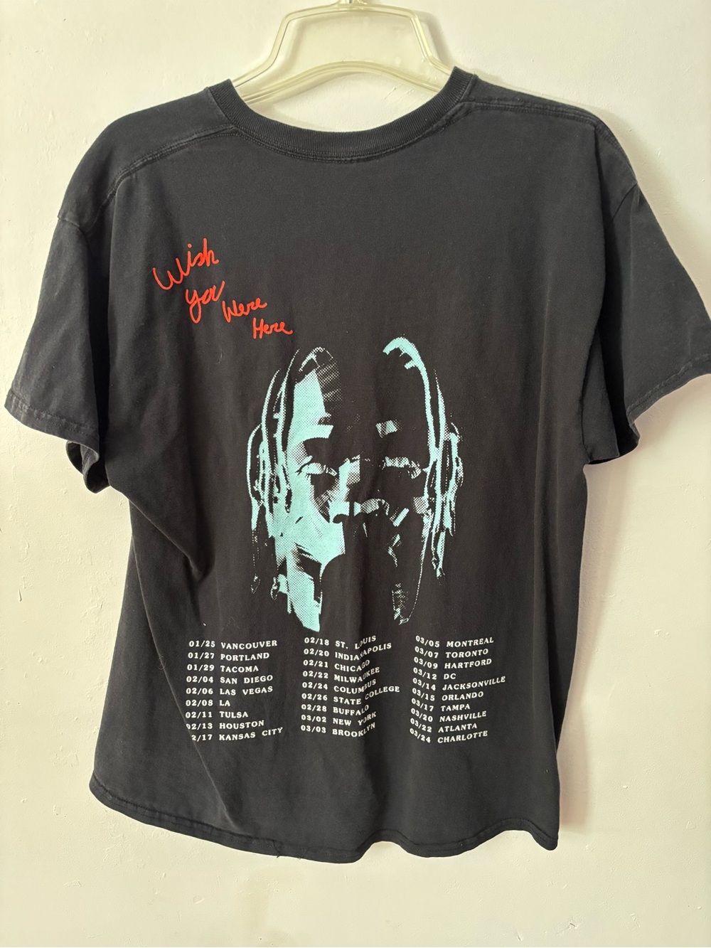 Cactus Jack by Travis Scott Astroworld Tour Tee 'Black'